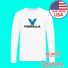 Formula Boats Speed Racing Men's White Size S to 2XL