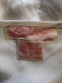 Vintage Flora Nikrooz Satin Lace Nightgown Rosette Slip Dress Ivory Bridal Small