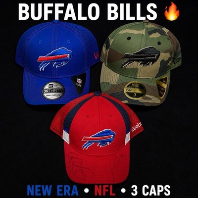Buffalo Bills Hat Lot 3 New Era 59FIFTY 39THIRTY Signed Cap NFL