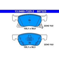 Bremsbelagsatz Scheibenbremse ATE 13.0460-7325.2 FüR Opel Astra K