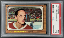 Topps 1966 Jacques Laperriere PSA 7 NM #67 Graded Montreal Canadiens Hockey