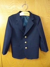 Mark Jason Kids Boys Size 5 Navy Blue Blazer 100 Poly NWOT MS 104
