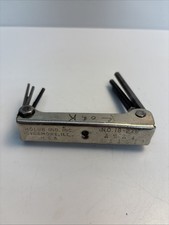 Vintage Holub No. 18-276 Folding Hex Key Wrench Set Made in USA