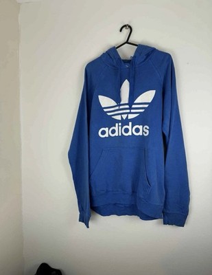Herren Adidas blau Hoodie, Pullover Pulli, Komfort und Sport Größe Small K2 0031