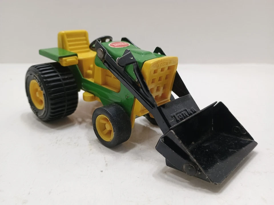 78-1970s 2 Tiny Tractors - John Deere Tonka Farm Tractor 811002 - Image 4 of 4