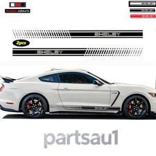 2pcs Stripes Graphics Car Body Vinyl Decals Stickers For Ford Mustang Shelby Gt 2pcs Stripes Graphics Car Body Vinyl Decals Stickers For Ford Mustang Shelby Gt