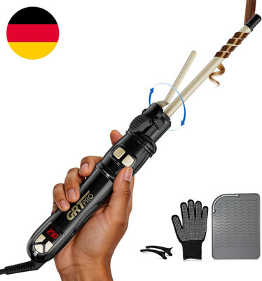 Automatischer Lockenstab Mit Rotation 9Mm - Profi Lockenstab Kleine Locken Mit 1