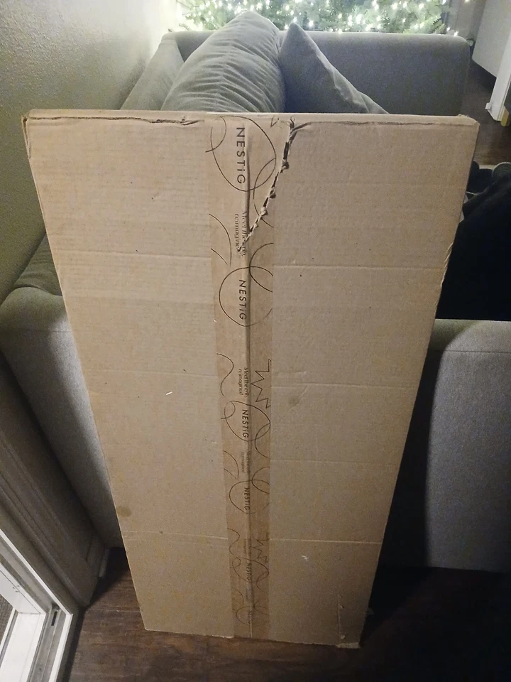 Cuna convertible Nestig the Wave de madera natural, cama tamaño completo para niños pequeños Foto 3 de 3