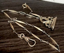 Antique Victorian Rose Gold Filled Fob Wax Seal No Mono RGF Watch JMF Chain