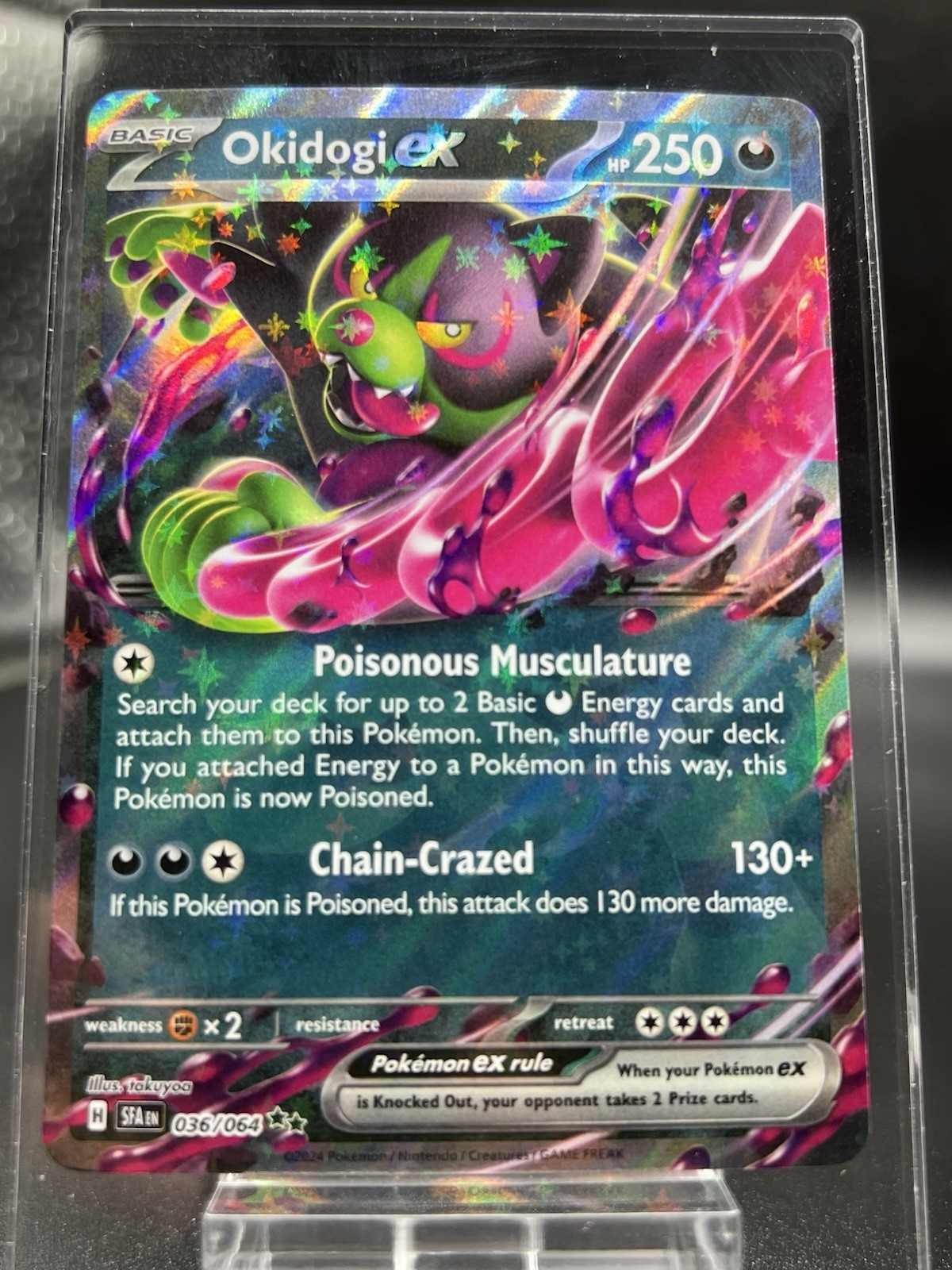 Okidogi EX 36/64 SV Shrouded Fable Double Rare Pokemon TCG