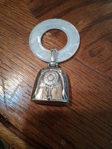 Sterling Silver  Non Monogramed Teething Rattle