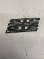 2 Pontiac Grand Prix Gtp Supercharged Trunk Emblem Metal Oem 1997-2003 Used