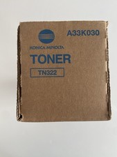 Genuine Konica Minolta TN322 Black Toner Cartridge