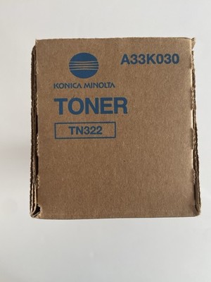 Genuine Konica Minolta TN322 Black Toner Cartridge