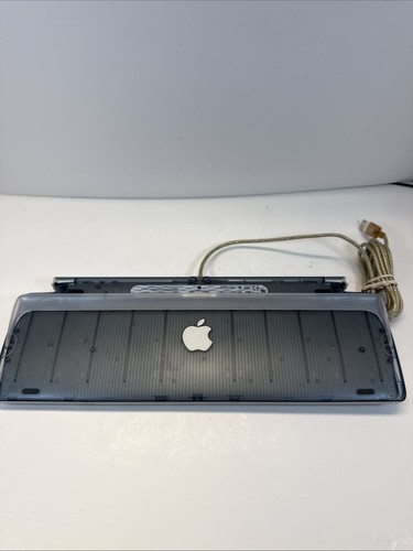 Vintage Apple USB Keyboard M2452 iMac Power Mac G3 G4 G5 Clear Gray Blue 1999 - Picture 5 of 8