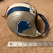 Detroit Lions Helmet Plush Suction Cup Hanger Vtg 2002 Good Stuff Vinyl NFL