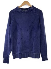 MARC BY MARC JACOBS Knit Sweater (Thick), XS, Cotton, NVY, Solid Color