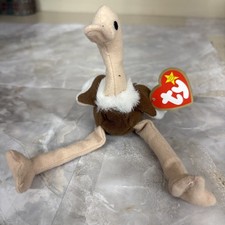 TY Beanie Babies Mini Stretchy the Ostrich McDonalds 1999 Vintage
