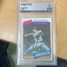 Topps 1980 Nolan Ryan #580 Los Angeles Angels Golden Grading Base Set