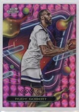 2023-24 Topps Cosmic Chrome Pink Galaxy Refractor Rudy Gobert #75 1l78
