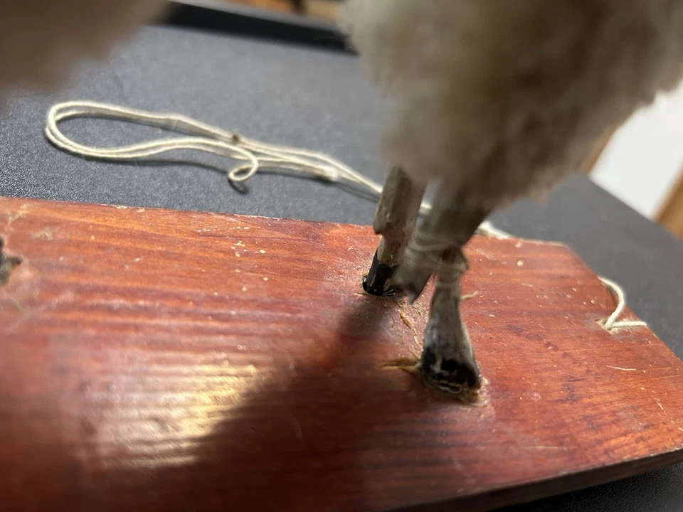 Очень примитивная игрушка-овца 6,5 дюйма L X ~ 8,5 H старше 100 лет - Изображение 3 из 4