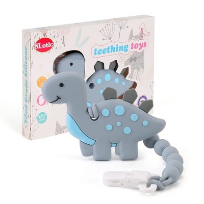 Baby Teething Toys for Babies 3-6 6-12 Months, Dinosaur Teether Pain Relief T...
