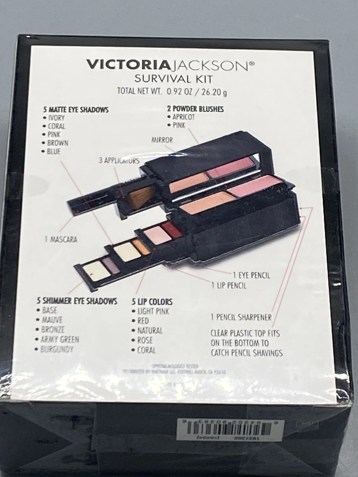 Victoria Jackson Cosmetic Survival Kit III Compact Eye Shadow Liner Lip Pencil
Opens in a new window