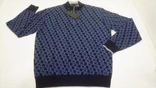 Greyson Wool Sweater Mens Size Medium Maltese Blue 1014C 01231823 New