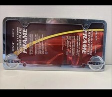 Nissan License Plate Frame Chrome Wl071-c. Officially Licensed By Nissan Sealed