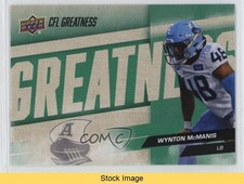 2024 Upper Deck CFL CFL Greatness Green Wynton McManis #90 READ 1g4p