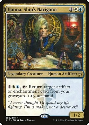 Hanna, Ship's Navigator 206 Rare Masters 25 MTG Near Mint