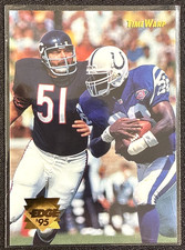 1995 Collector's Edge - Time Warp Marshall Faulk, Dick Butkus #17 HOF