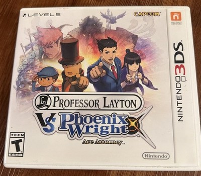 Professor Layton vs Phoenix Wright Ace Attorney Nintendo 3DS Complete CIB