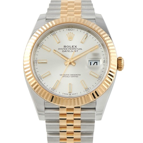 Rolex Datejust 41 White Dial Two-Tone Jubilee Watch 126333