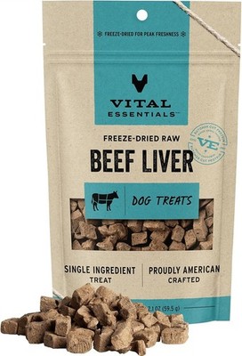 Freeze Dried Dog Treats Beef Liver Premium Quality High Protein Training Treats