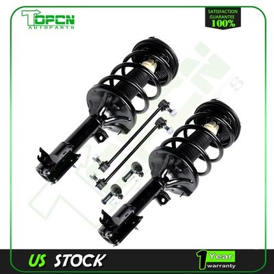 For 01-06 Hyundai Santa Fe 6pc Front Quick Strut Assembly Tie rod Sway Bar Kit