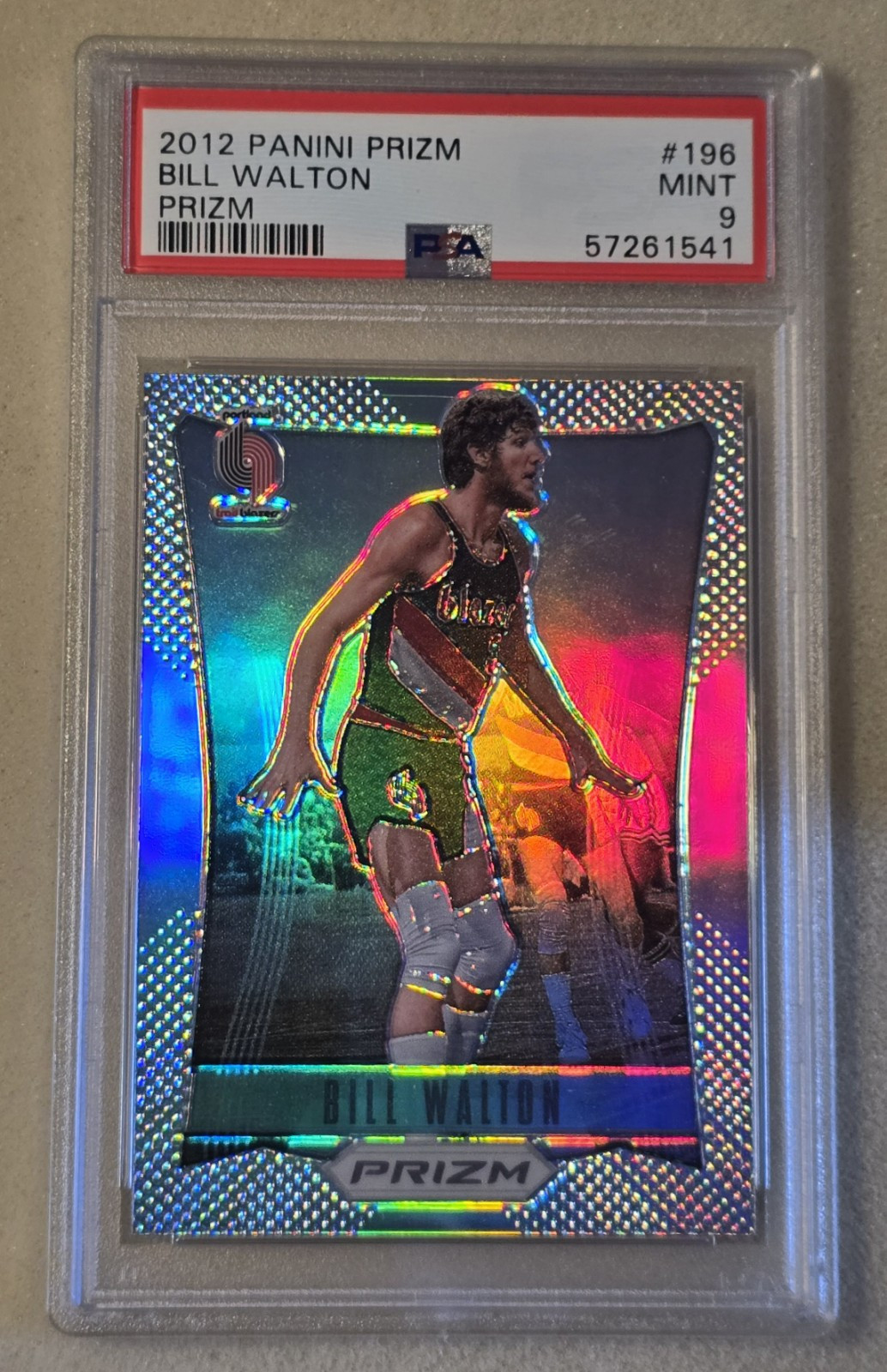 2012-13 Panini Prizm BILL WALTON #196 Silver Prizm PSA 9 Mint Portland