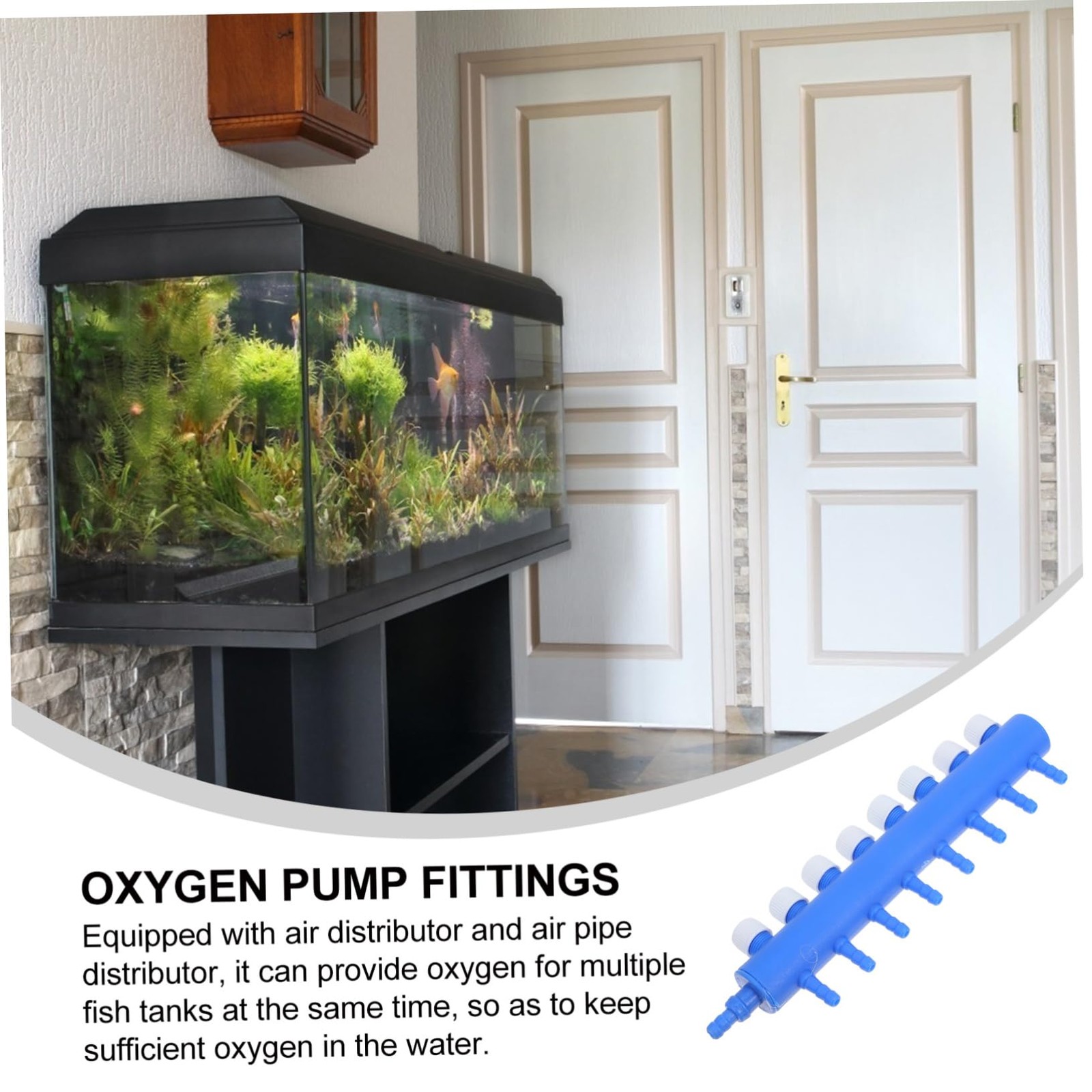 Switch Controller R Lconnect FIXOSHEE Aquarium Air Pump Splitter with Adjustable Oxygen Control ...