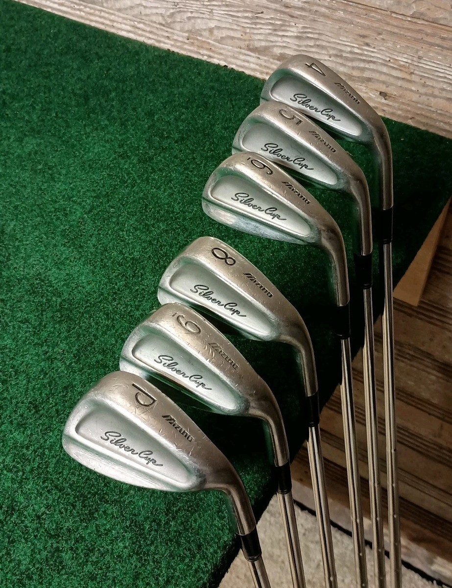 Mizuno Silver Cup Iron Set 4-PW (NO 7 Iron) Stiff Flex Steel