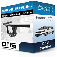 FüR Opel Combo 06.2018-Jetzt Oris AnhäNgerkupplung Starr Neu