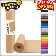 17.5" x 1200'' Brown Kraft Paper 50 lb Basis Thick Roll Packaging Shipping NEW 