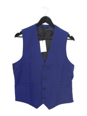 Paul Smith Men's Coat Chest: 38 in Blue Wool with Mohair Overcoat New with tags