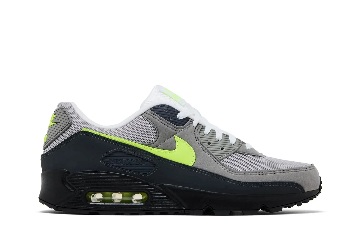 Nike Air Max 90 Grey Neon for Sale | Authenticity Guaranteed 