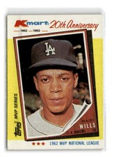 1982-Topps Kmart 20th Anniversary -#2-Maury Wills -Los Angeles Dodgers