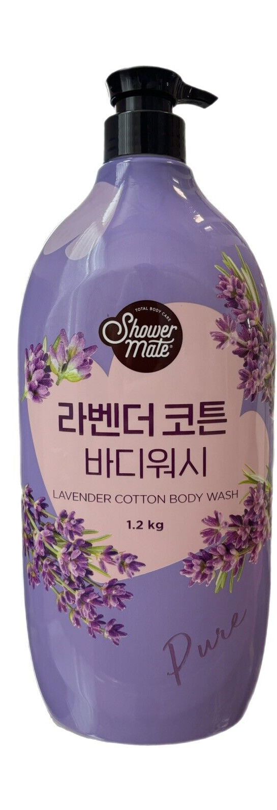 LOT of 3 Shower Mate LAVENDER COTTON BODY WASH Pure 42.3 oz Each, Made ...