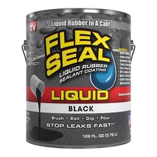 Flex Seal Liquid, 1 Gallon, Black, Liquid Rubber Coating Sealant