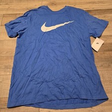 NWT Nike Men's T-Shirt Athletic Logo Swoosh Printed Active Short Sleeve Tee