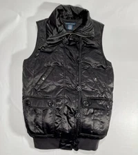 Ralph Lauren Womens Waterfowl Down Blend Quilted Puffer Jacket Vest Sz Small Ski