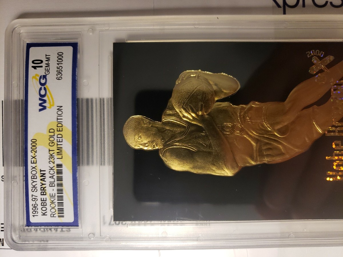 Kobe Bryant Rookie Card Black 23KT Gold Limited Edition 1996-97