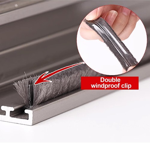 16 Ft (5m) 196 Inch Sliding sash Windows Doors Tape Pile Draught excluder Bru... - Picture 6 of 9